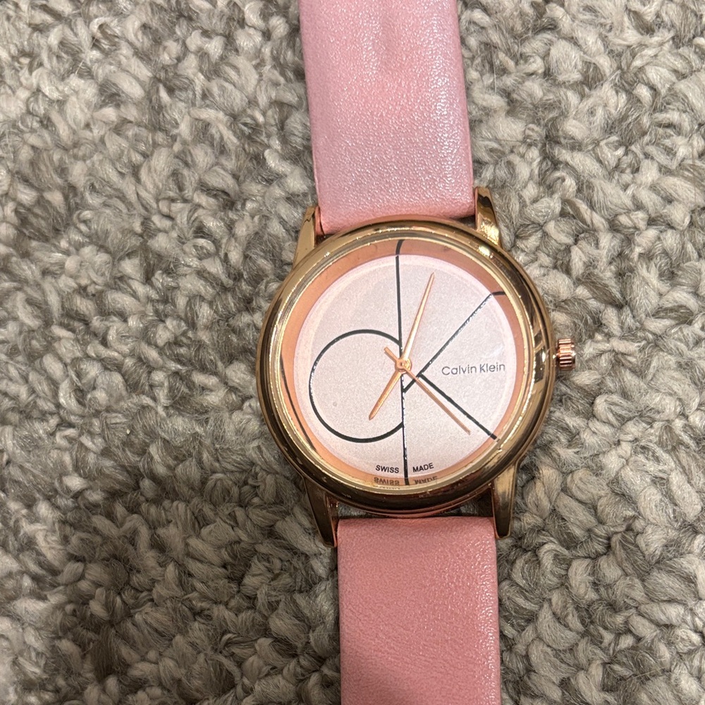 Calvin Klein Rose Gold and Pink Watch